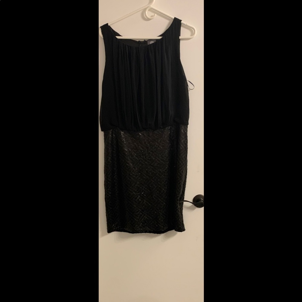 Black sequin dress
